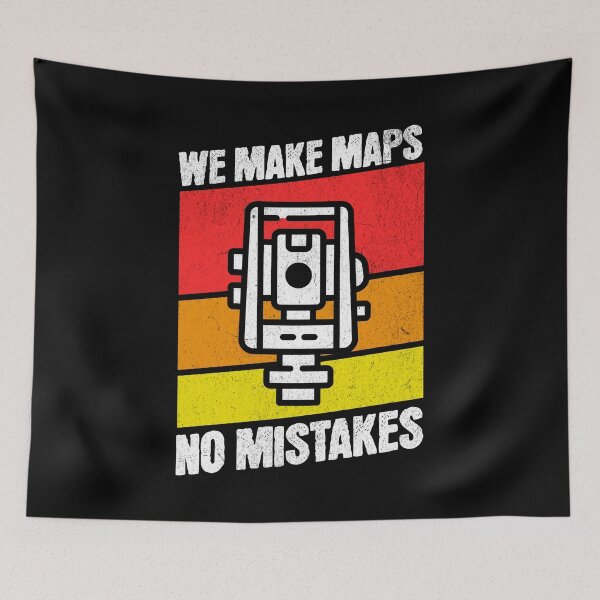 Item preview, Surveyor Land Surveying Gift cartographer Funny We Make Maps No Mistakes vintage  designed and sold by HosvPrint .s.