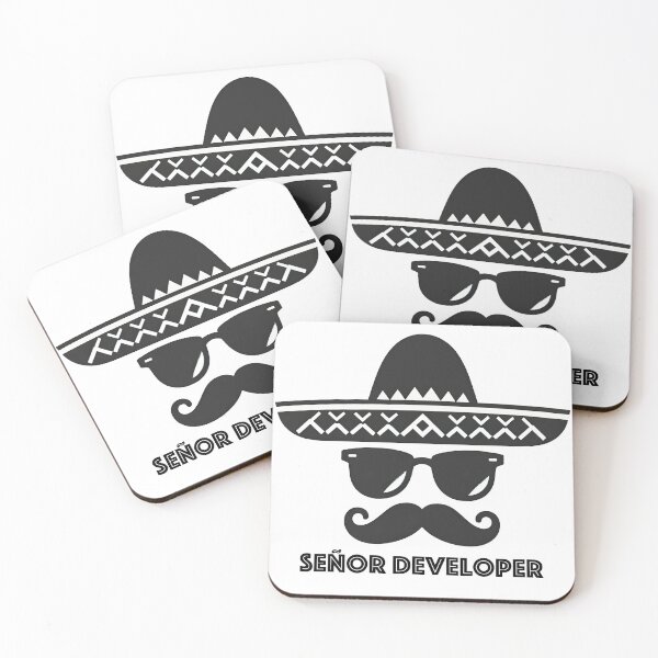 Item preview, Señor Developer: Elegance in Code designed and sold by TuringTacoTales.
