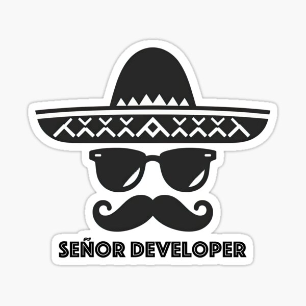 Señor Developer: Elegance in Code Sticker