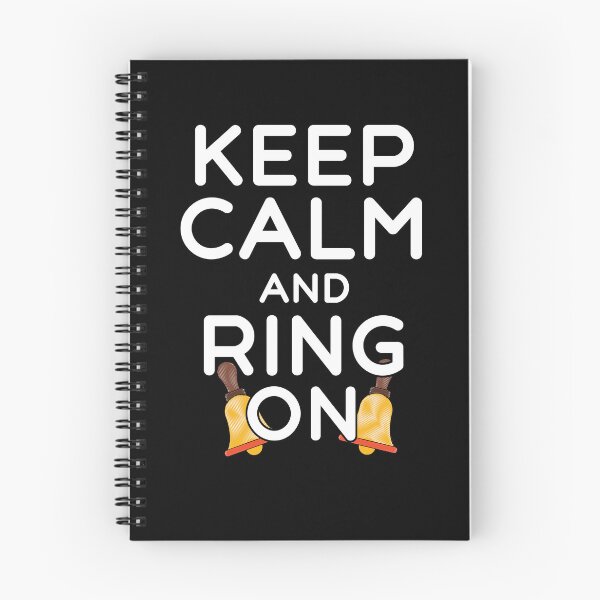 Item preview, Keep Calm And Ring On Funny Handbell Quote designed and sold by SharpThreadZ.