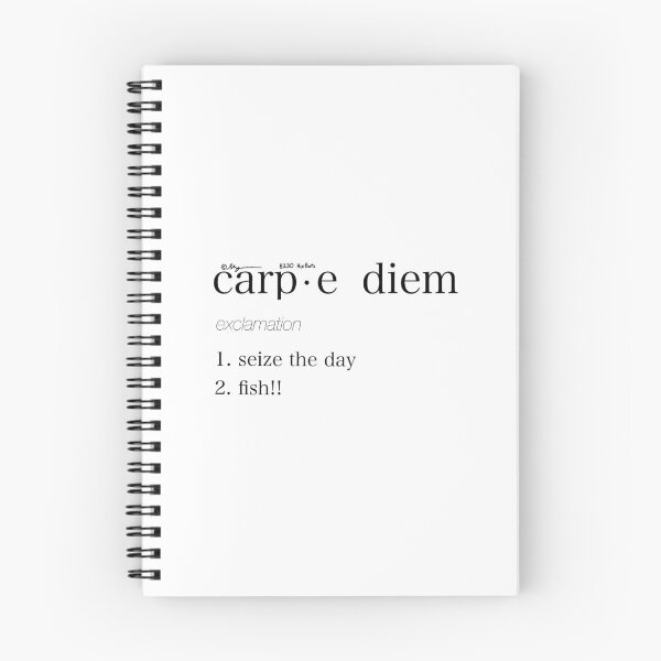 Item preview, "Carp-e Diem" Definition Pun designed and sold by KoiBots.