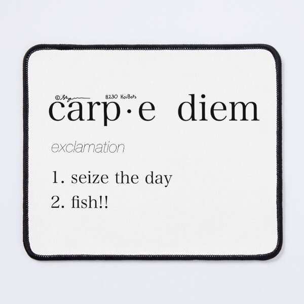 Item preview, "Carp-e Diem" Definition Pun designed and sold by KoiBots.