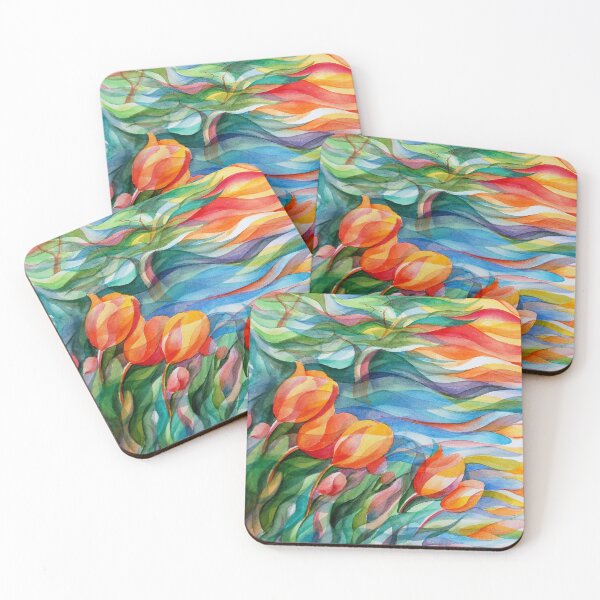 Item preview, tulipanes al atardecer designed and sold by Gerardo Segismundo.