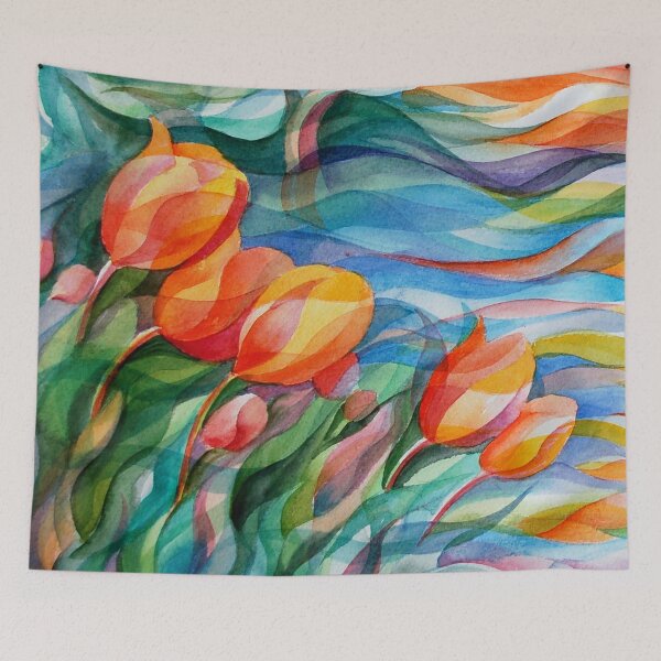 Item preview, tulipanes al atardecer designed and sold by Gerardo Segismundo.