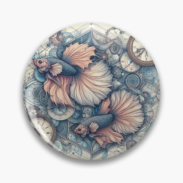 Item preview, Betta Fish Baroque Style betta Pet Gears designed and sold by CoffeeIsATrip.