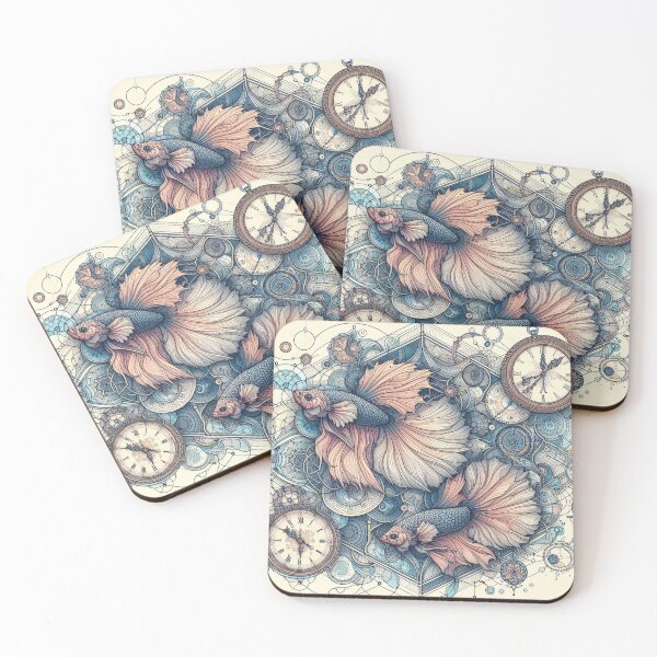Item preview, Betta Fish Baroque Style betta Pet Gears designed and sold by CoffeeIsATrip.