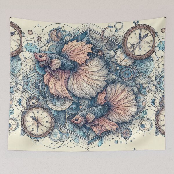 Item preview, Betta Fish Baroque Style betta Pet Gears designed and sold by CoffeeIsATrip.