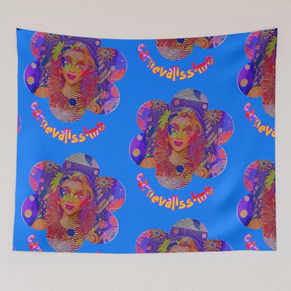Item preview, Carnevalissimo blue - we celebrate Shrovetide, Mardi Gras, Carnival, loud and colorful designed and sold by kikidu21.