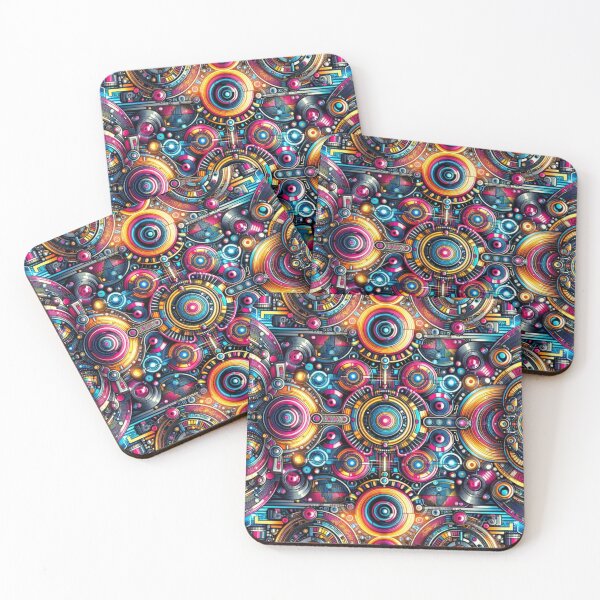 Item preview, Neon Vortex: A Cyber-Psychedelic Journey - 2024 designed and sold by SmashedApples.