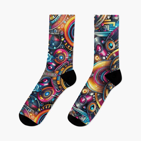 Item preview, Neon Vortex: A Cyber-Psychedelic Journey - 2024 designed and sold by SmashedApples.