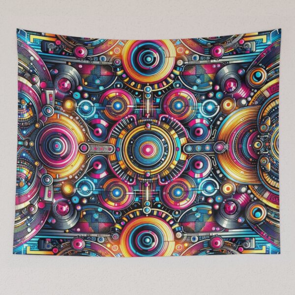 Item preview, Neon Vortex: A Cyber-Psychedelic Journey - 2024 designed and sold by SmashedApples.