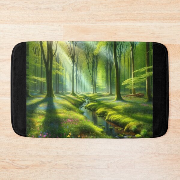 Item preview, Enchanting Forest Glade Spring Art designed and sold by BestArtByArvind.