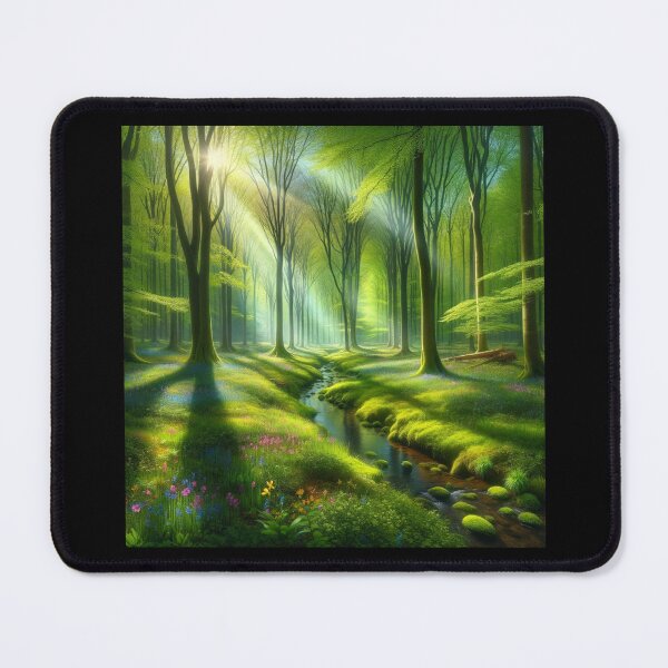 Item preview, Enchanting Forest Glade Spring Art designed and sold by BestArtByArvind.