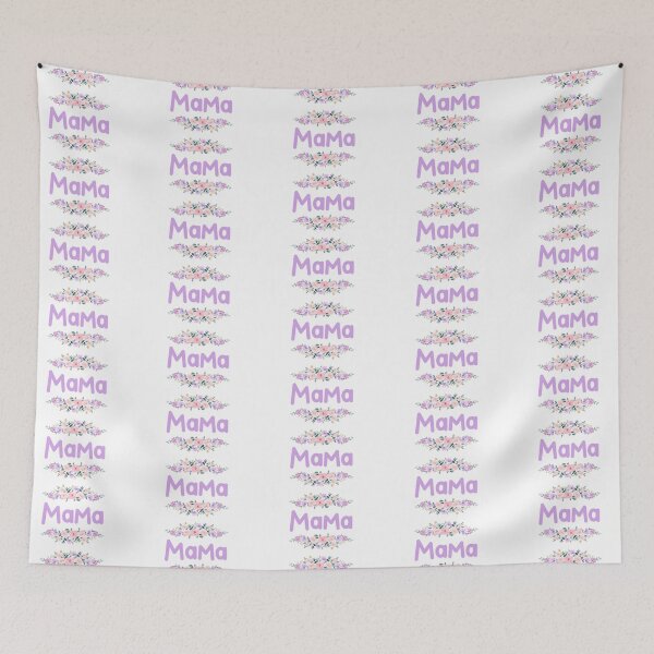 Item preview, Purple Flower Mama Name Label designed and sold by NormadWorld.