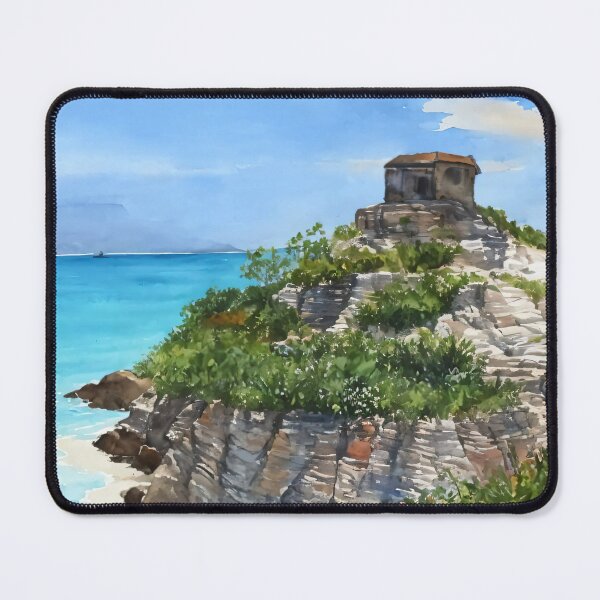 Item preview, Turquoise Tranquility: Tulum's Coastal Canvas designed and sold by Delemore Art.