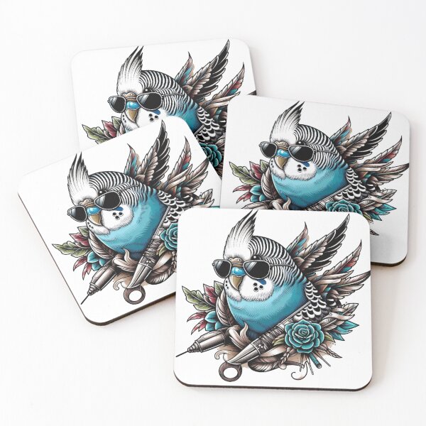 Item preview, cool budgerigar designed and sold by Greydate.