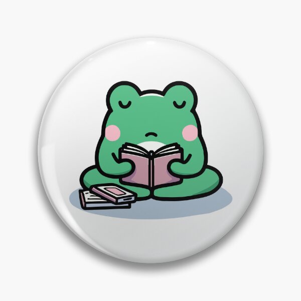 Item preview, Cute Frog Reading designed and sold by BluRockDesigns.