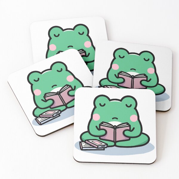 Item preview, Cute Frog Reading designed and sold by BluRockDesigns.