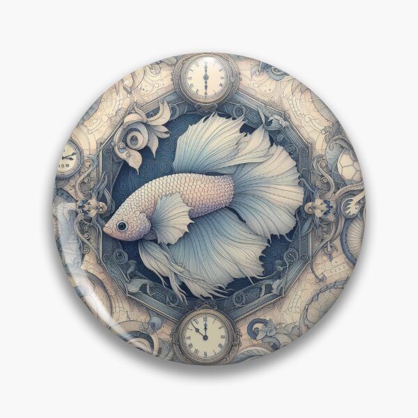 Item preview, Opal Betta Fish Baroque Style betta Pet designed and sold by CoffeeIsATrip.