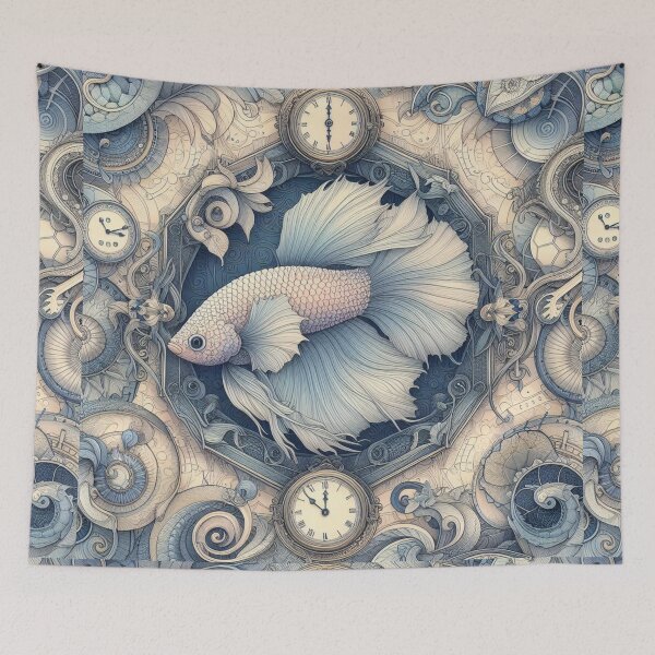 Item preview, Opal Betta Fish Baroque Style betta Pet designed and sold by CoffeeIsATrip.