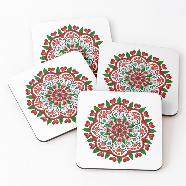 Item preview, A hearty Valentines Mandala designed and sold by LeilaWarneArt.