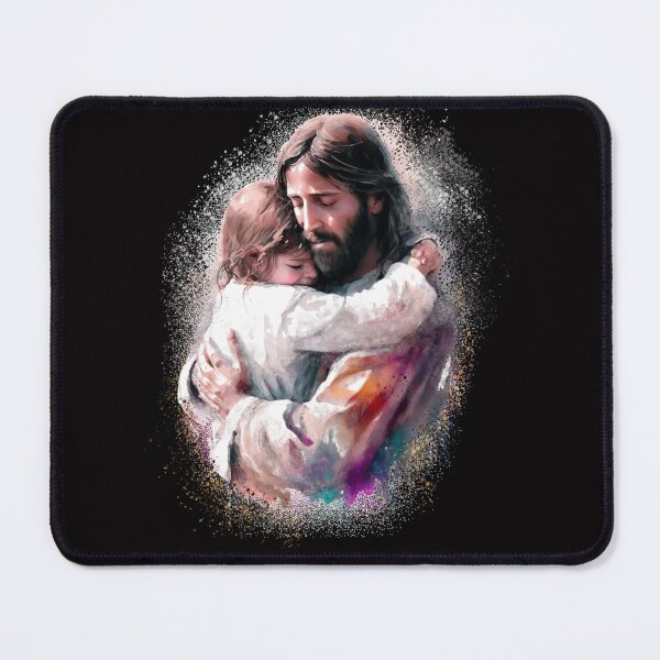 Item preview, Jesus hugging child  designed and sold by DrawHandArt.