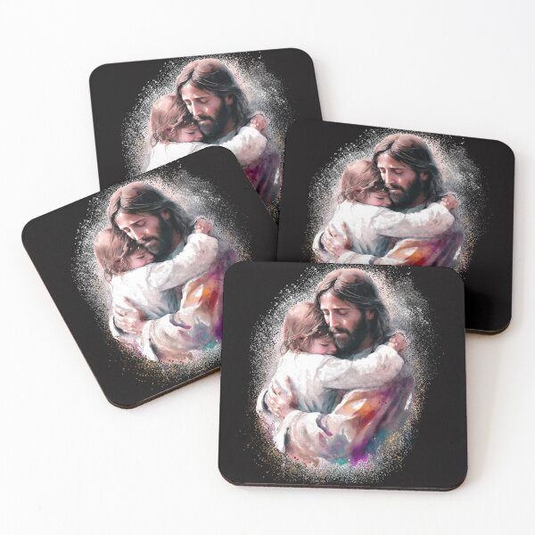 Item preview, Jesus hugging child  designed and sold by DrawHandArt.