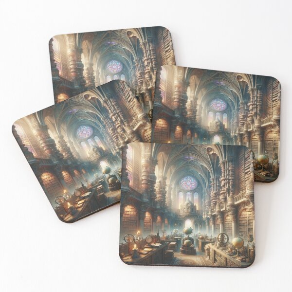 Item preview, Ancient Mystical Library Art designed and sold by BestArtByArvind.