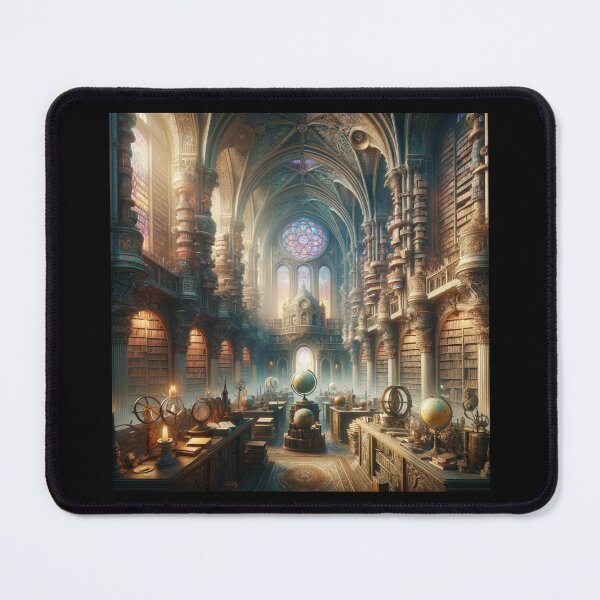 Item preview, Ancient Mystical Library Art designed and sold by BestArtByArvind.