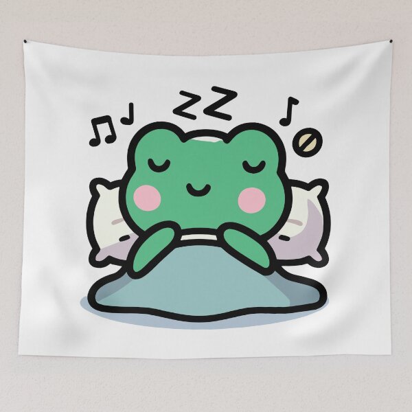 Item preview, Cute Frog Sleeping designed and sold by BluRockDesigns.