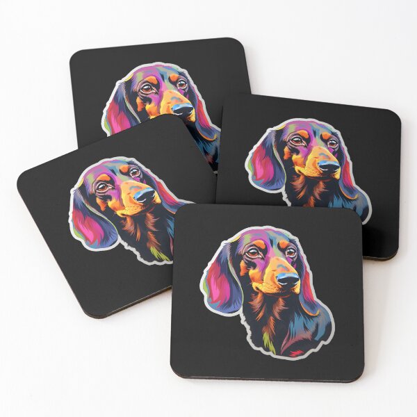 Item preview, Dachshund in WPAP style designed and sold by CUTEDOGGIEZ.