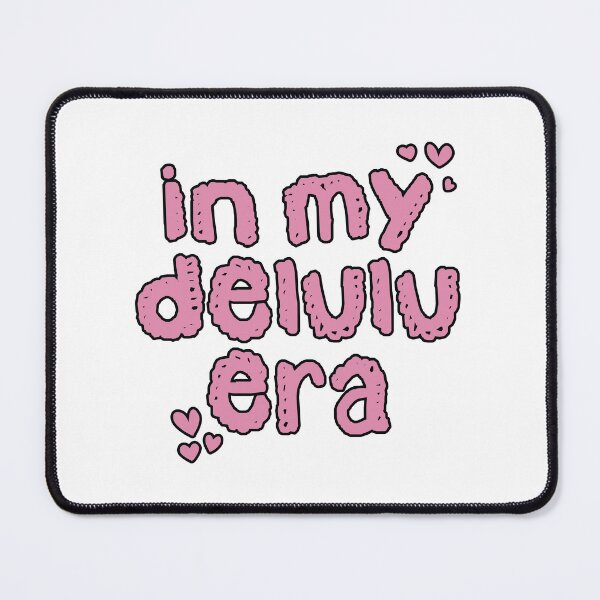 Item preview, In My Delulu Era Heart Shaped Pink Doodle Art designed and sold by Dazzline Designs.