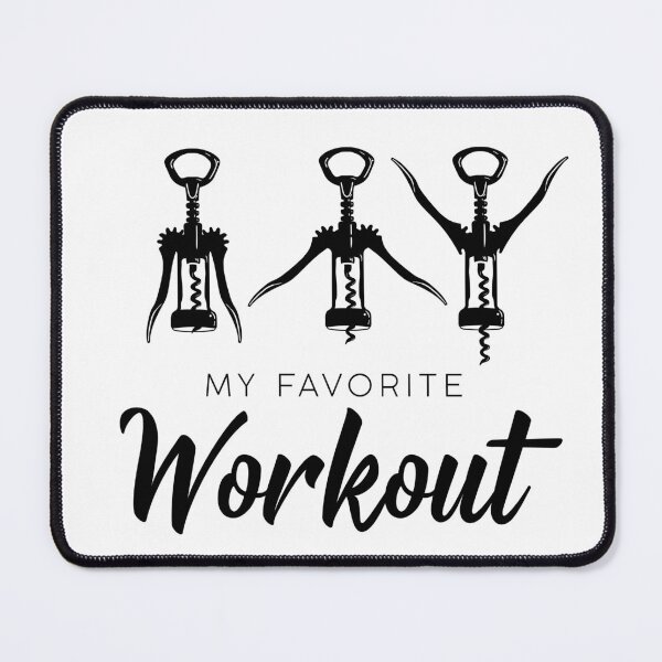 Item preview, My Favorite Workout Bundle, Funny Wine Saying, Funny Wine, Wine Lover Gift, Wine Workout Shirt, Wine Saying, Corkscrew Svg, Drinking, Sarcastic, Funny Mom, Funny Dad designed and sold by camelsvg.
