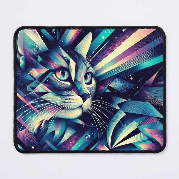 Item preview, Modern abstract art cat designed and sold by Inkstorm-London.