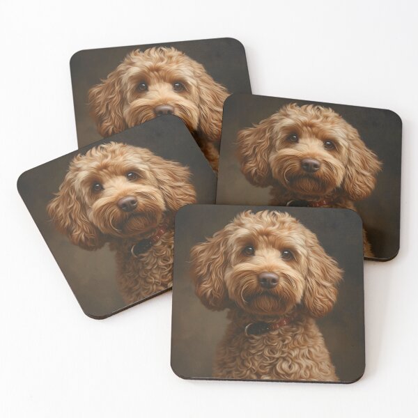 Item preview, Charming Labradoodle Portrait designed and sold by Rokoyo Prints.