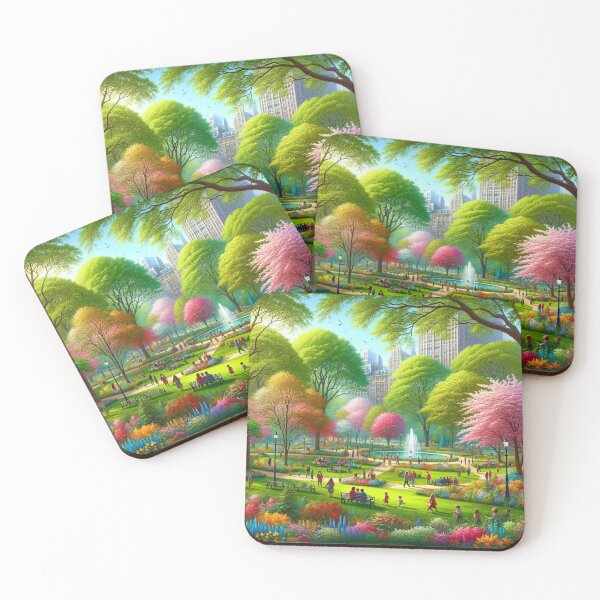 Item preview, Vibrant City Park Spring Art designed and sold by BestArtByArvind.