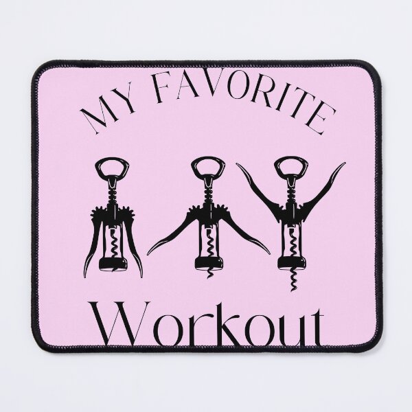 Item preview, My Favorite Workout Bundle, Funny Wine Saying, Funny Wine, Wine Lover Gift, Wine Workout Shirt, Wine Saying, Corkscrew Svg, Drinking, Sarcastic, Funny Mom, Funny Dad designed and sold by camelsvg.