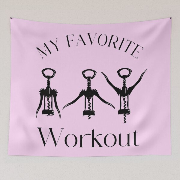Item preview, My Favorite Workout Bundle, Funny Wine Saying, Funny Wine, Wine Lover Gift, Wine Workout Shirt, Wine Saying, Corkscrew Svg, Drinking, Sarcastic, Funny Mom, Funny Dad designed and sold by camelsvg.