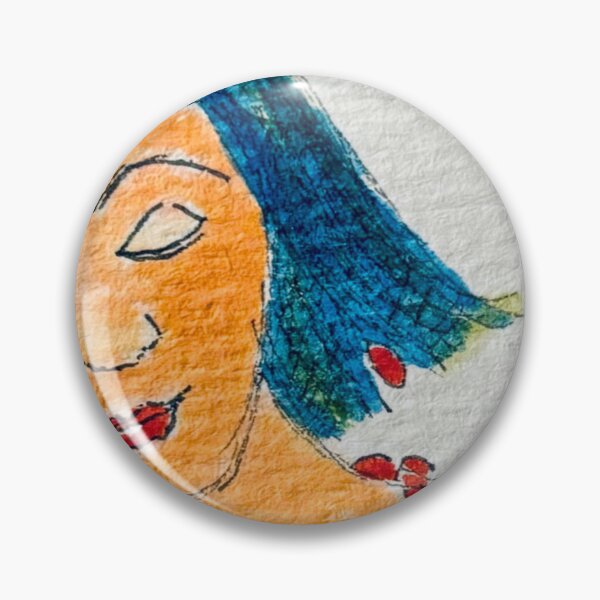 Item preview, Blue-Haired Beauty designed and sold by phylliswalter.