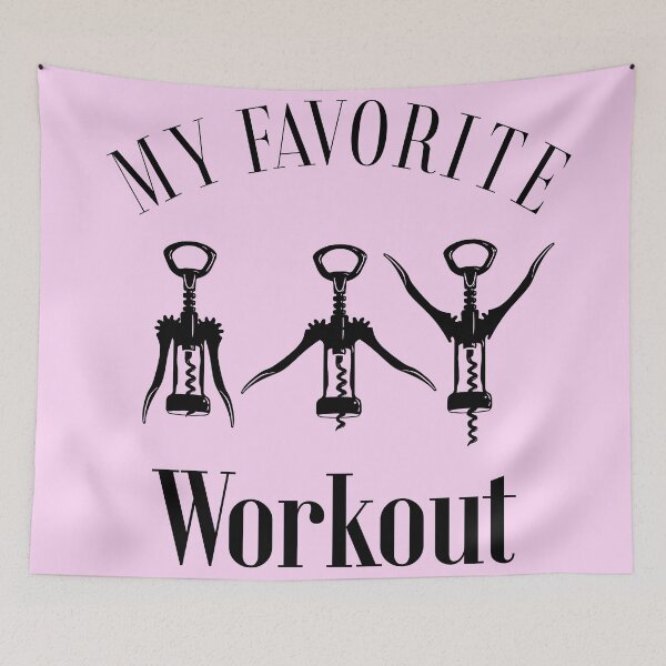 Item preview, Copy of My Favorite Workout, Funny Wine Saying, Funny Wine, Wine Lover Gift, Wine Workout Shirt, Wine Saying, Corkscrew Svg, Drinking, Sarcastic, Funny Mom, Funny Dad designed and sold by camelsvg.