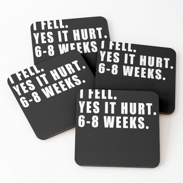 Item preview, I FELL YES IT HURT 6-8 WEEKS Funny Broken Bone Arm designed and sold by SakuraPxl.
