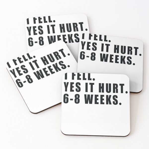 Item preview,  I FELL YES IT HURT 6-8 WEEKS Funny Broken Bone Arm designed and sold by SakuraPxl.