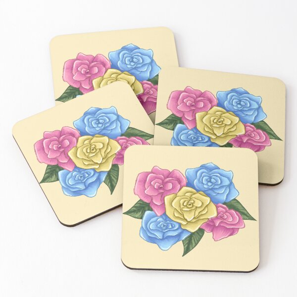 Item preview, Pansexual bouquet of roses designed and sold by dreamsclouds.