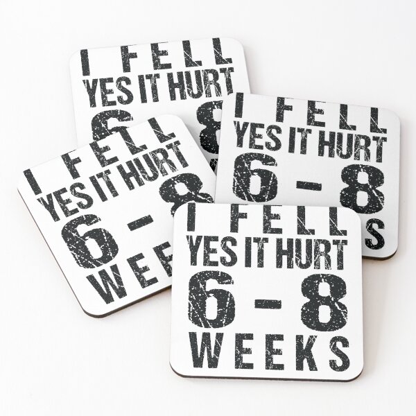 Item preview,  I FELL YES IT HURT 6-8 WEEKS Funny Broken Bone Arm designed and sold by SakuraPxl.