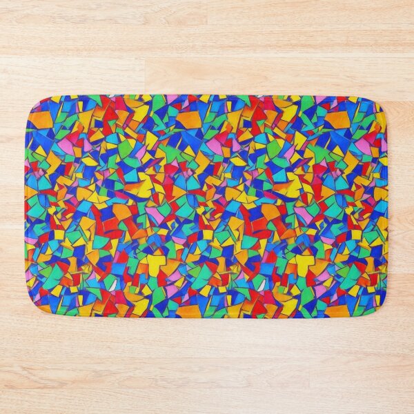 Item preview, Erratic Polygons in primary colors designed and sold by MissQuiss.