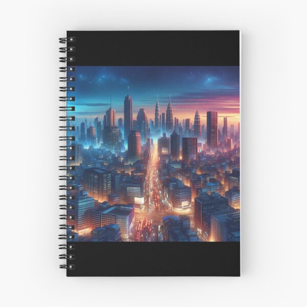 Item preview, Bustling Cityscape Dusk Art designed and sold by BestArtByArvind.