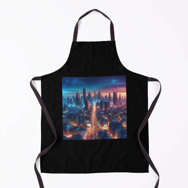 Item preview, Bustling Cityscape Dusk Art designed and sold by BestArtByArvind.