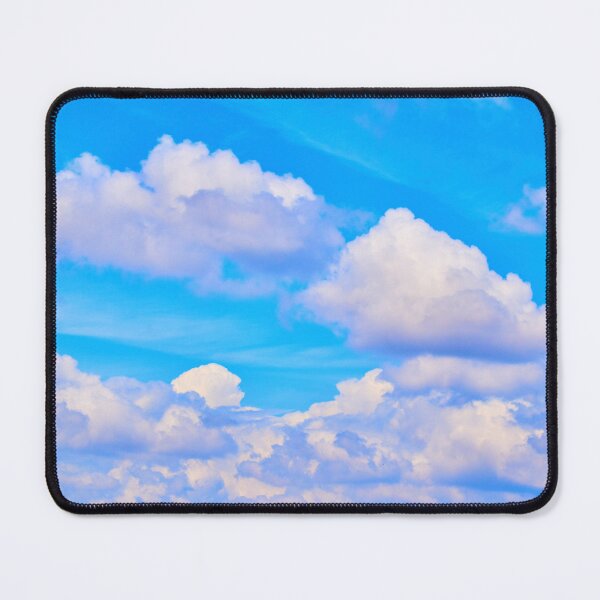 Item preview, White fluffy clouds in the sky designed and sold by cbrpix.