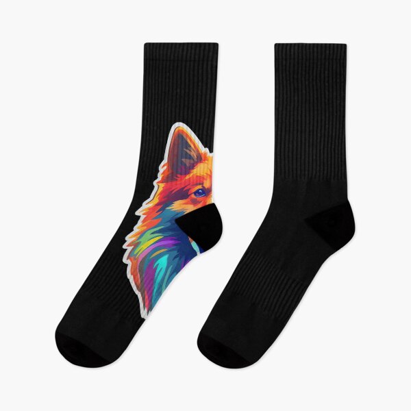 Item preview, Finnish Spitz in WPAP style designed and sold by CUTEDOGGIEZ.