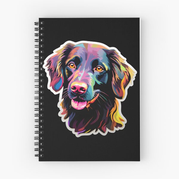 Item preview, Flat-coated Retriever in WPAP style designed and sold by CUTEDOGGIEZ.